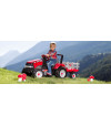 MAXI DIESEL TRACTOR wielki traktor na pedały z przyczepą - długość zestawu 172 cm