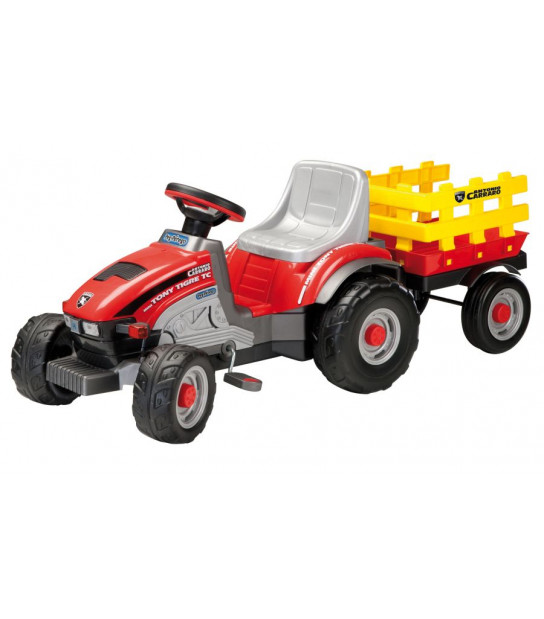PEG PEREGO MINI TONY TIGRE traktor na pedały z przyczepą